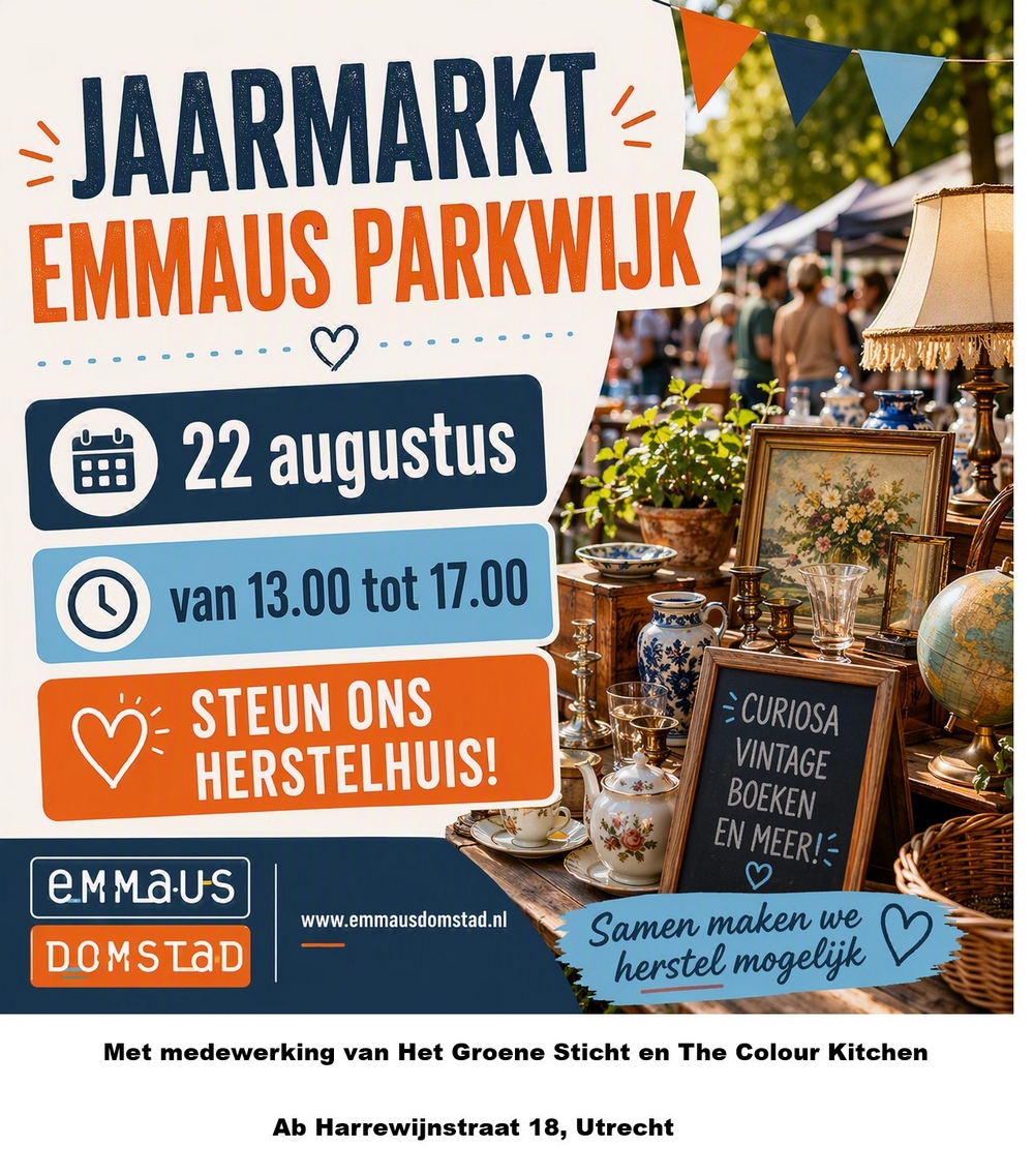 Poster jaarmarkt Emmaus Parkwijk 2026